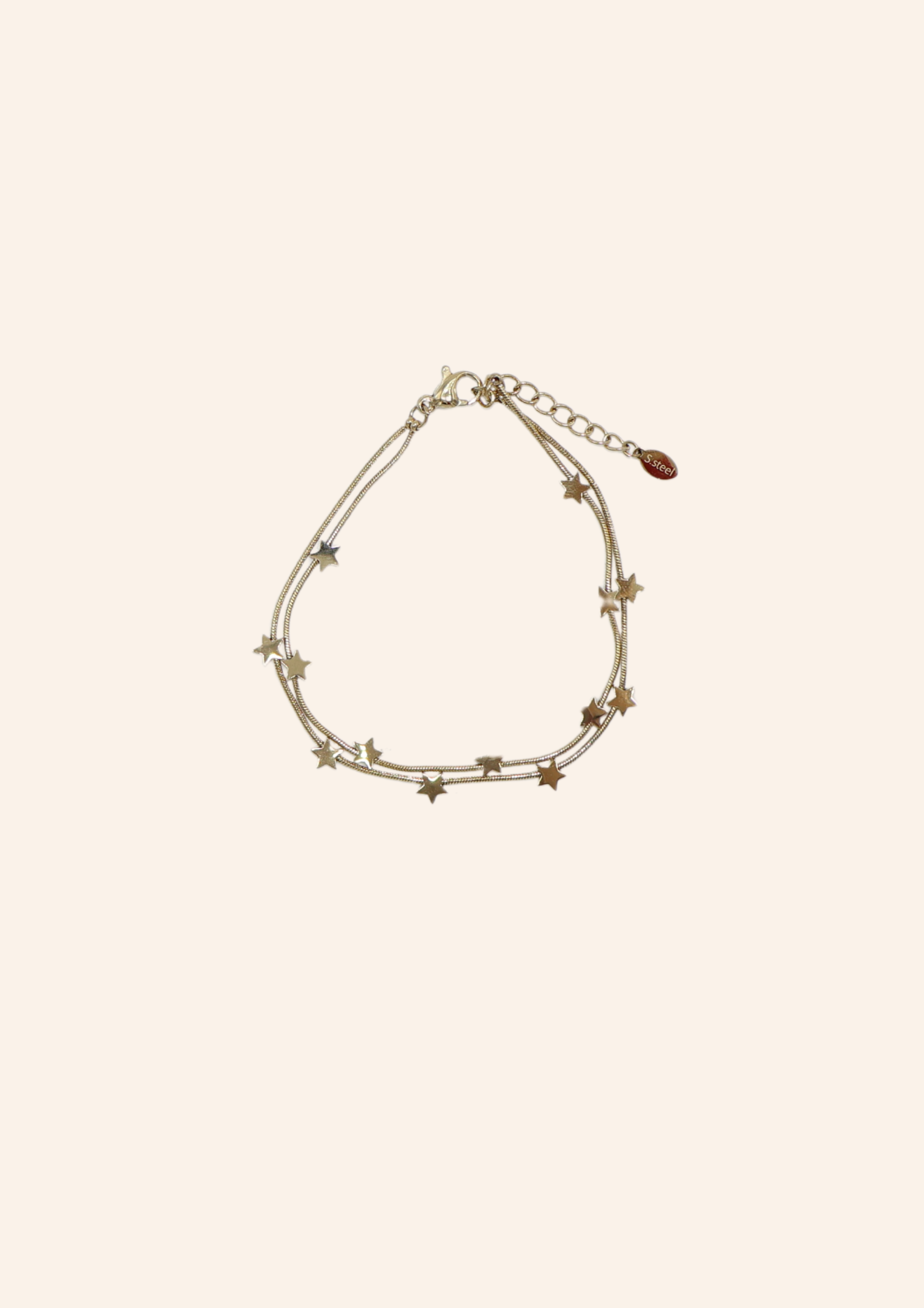 Gouden bedel armband. Gemaakt van stainless steel dus is waterproof en hypo-allergeen.