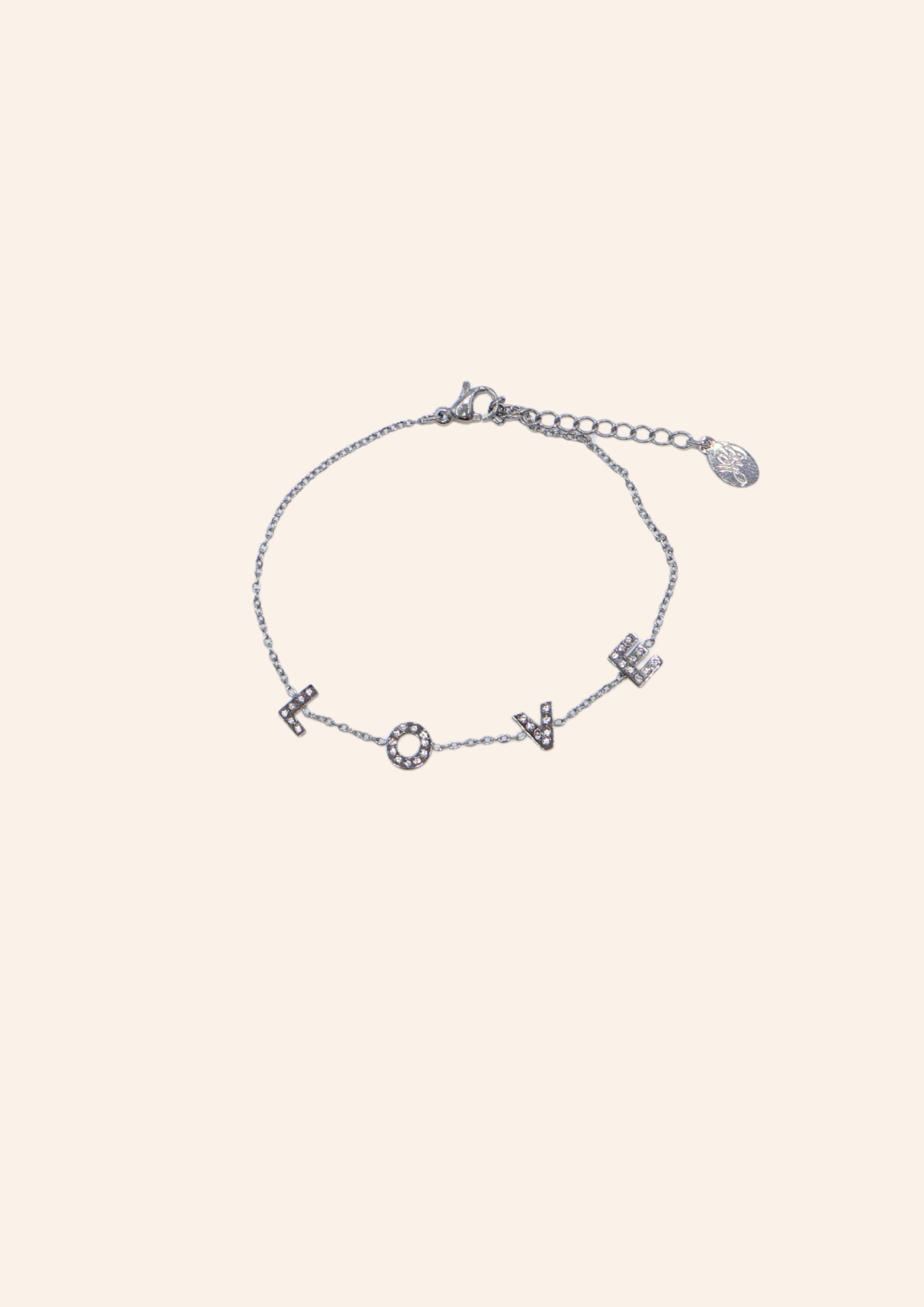 Zilveren subtiele armband gemaakt van stainless steel dus is waterproof en hypo-allergeen.