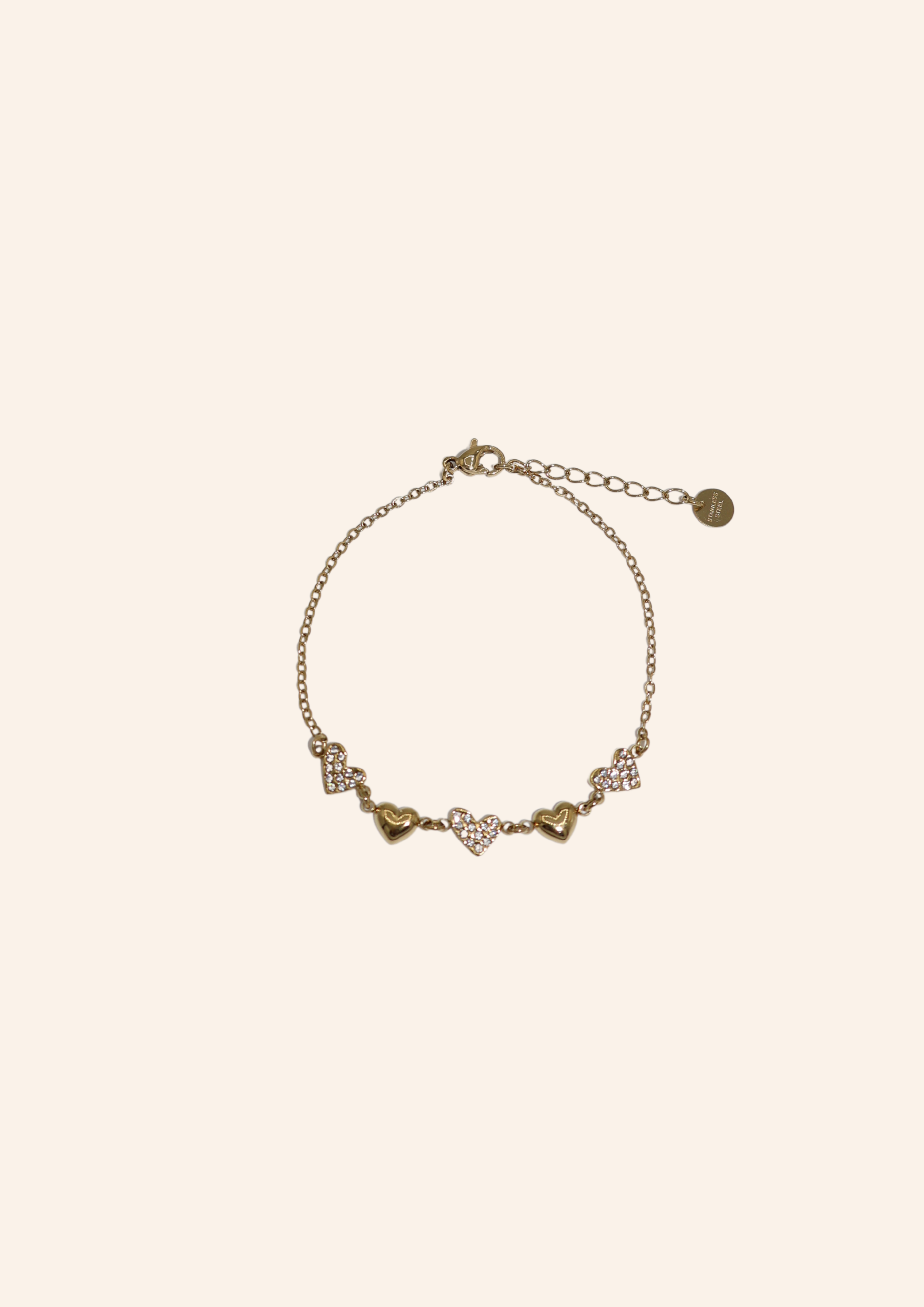 Gouden armband, waterproof en hypo-allergeen, gemaakt van stainless steel