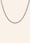 Zilveren ketting van roestvrij staal. Verkrijgbaar op izzithelabel.nl. De ketting verkleurt niet door water en is stainless steel en nikkelvrij.