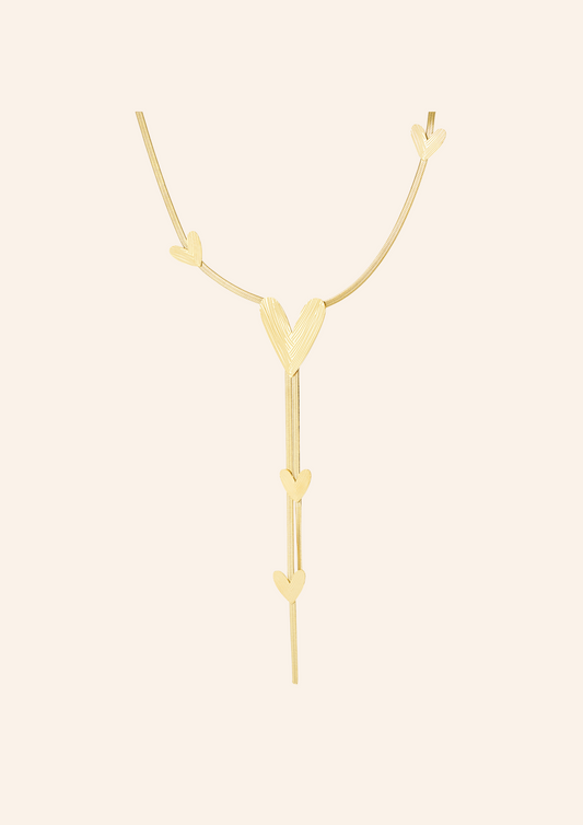 Dancing Hearts Necklace Long