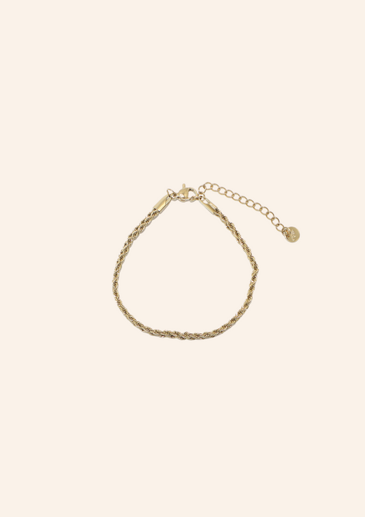 Gouden armband, waterproof en hypo-allergeen, gemaakt van stainless steel